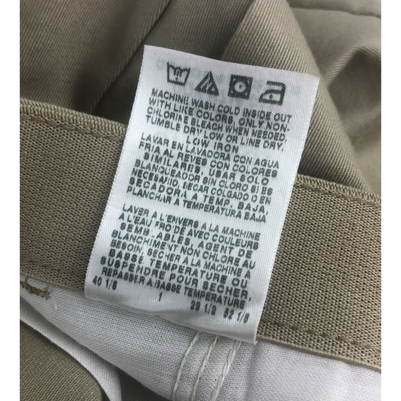 Wrangler‎ Men's Dress Pants 38 x 29 Khaki Pleated Straight Leg Comfort Solutions - Picture 10 of 14